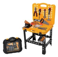 JCB Игровой набор Верстак и чемодан с инструментами цена и информация | Игрушки для мальчиков | kaup24.ee