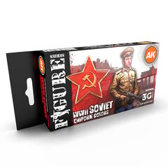 AK Interactive AK11635 - Soviet WWII Uniform Colors 3G, акриловая краска цена и информация | Принадлежности для рисования, лепки | kaup24.ee