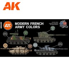 AK Interactive AK11661 - Modern French Afv 3G, акриловая краска цена и информация | Принадлежности для рисования, лепки | kaup24.ee