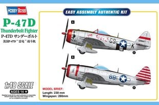 Hobby Boss HB85811 - P-47D Thunderbolt, 1/48 цена и информация | Склеиваемые модели | kaup24.ee