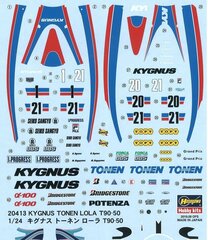 Hasegawa HG20413 - Kygnus Tonen Lola T90-50, 1/24 цена и информация | Конструкторы и кубики | kaup24.ee