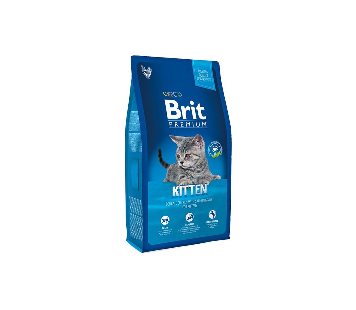 Brit Premium Cat Kitten kuivtoit kassidele, 8 kg цена и информация | Kuivtoit kassidele | kaup24.ee