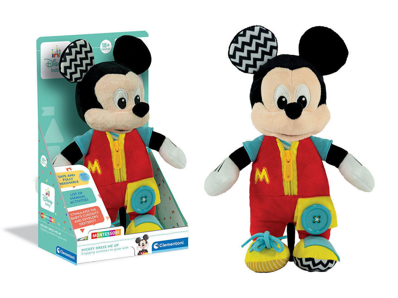 Plüüsist mänguasi Clementoni Baby Mickey, 17 cm цена и информация | Pehmed mänguasjad | kaup24.ee