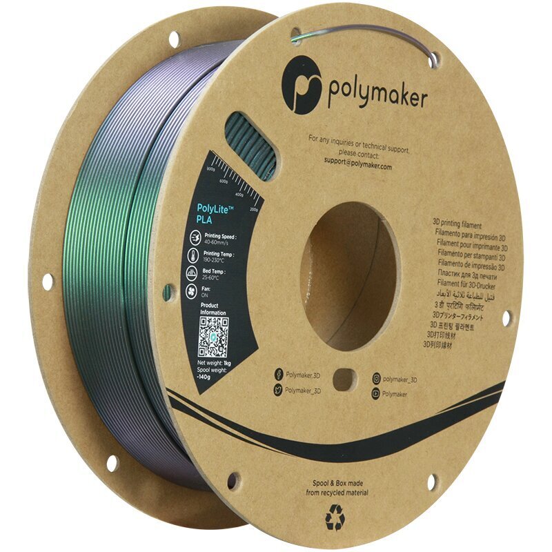 3D-printimise filament Polymaker PolyLite PLA Starlight цена и информация | Nutiseadmed ja aksessuaarid | kaup24.ee