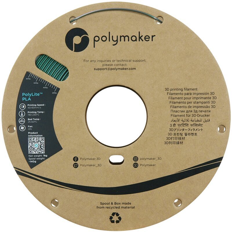 3D-printimise filament Polymaker PolyLite PLA Starlight цена и информация | Nutiseadmed ja aksessuaarid | kaup24.ee