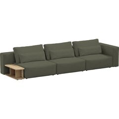 Трехместный диван с приставным столиком, Riposo Grande, 375x105x85см, зеленый цена и информация | Диваны | kaup24.ee