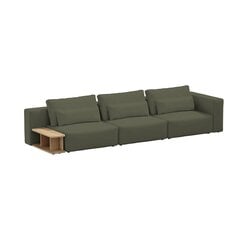 Трехместный диван с приставным столиком, Riposo Grande, 375x105x85см, зеленый цена и информация | Диваны | kaup24.ee