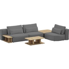 Угловой диван с журнальным столиком, Riposo Grande, 330x205x85см, серый цена и информация | Диваны | kaup24.ee