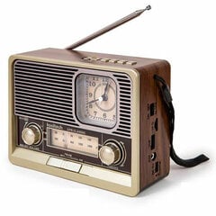 Портативное Bluetooth-радио Kooltech Vintage цена и информация | Музыкальные центры | kaup24.ee