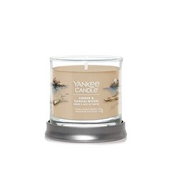 Yankee Candle Aroomiküünal Signature tumbler väike Amber - Sandlipuu 122 g hind ja info | Küünlad, küünlajalad | kaup24.ee