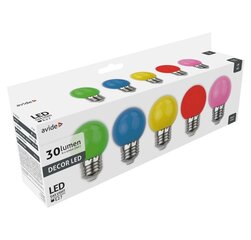 Avide LED pirnid 1W E27 Decor, 5 tk hind ja info | Lambipirnid, lambid | kaup24.ee