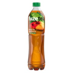 Gaseeritud virsiku maitsega värskendav musta tee jook Fuze Tea, 1,5 l hind ja info | Karastusjoogid | kaup24.ee