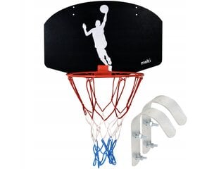 Баскетбольная доска с кольцом и сеткой Kimet, 40x59 цена и информация | Баскетбольные щиты | kaup24.ee