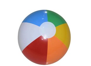 Портативный надувной пляжный мяч Electronics LV-1097, разные цвета, 1 шт. цена и информация | Надувные и пляжные товары | kaup24.ee