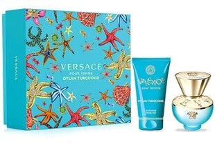 Kosmeetikakomplekt Versace Dylan Turquoise naistele: tualettvesi EDT, 30 ml + kehageel, 50 ml hind ja info | Naiste parfüümid | kaup24.ee