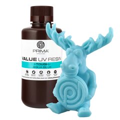 PrimaCreator Value Tough UV-vaik (ABS-laadne), 500ml, Aqua Blue hind ja info | Nutiseadmed ja aksessuaarid | kaup24.ee