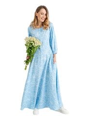 Женское платье из натуральных волокон Lega SK168, синий цена и информация | Платья | kaup24.ee