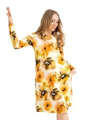 Женское платье из натуральных волокон Lega SK162, жёлтый цена и информация | Платья | kaup24.ee
