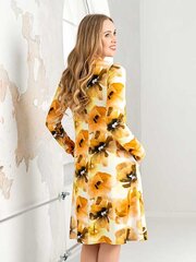 Женское платье из натуральных волокон Lega SK162, жёлтый цена и информация | Платья | kaup24.ee