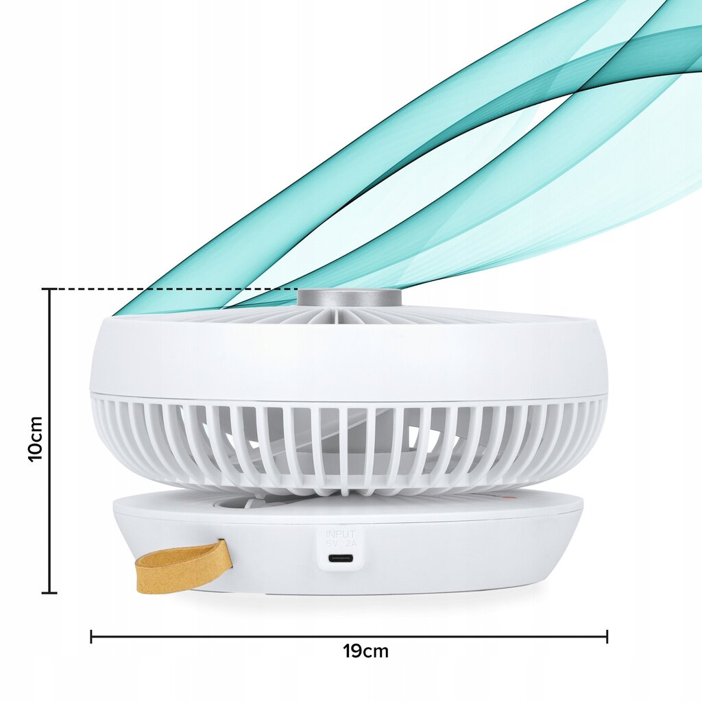 Kokkupandav laua ventilaator Humanas CoolAir F01, 5 W цена и информация | Ventilaatorid | kaup24.ee