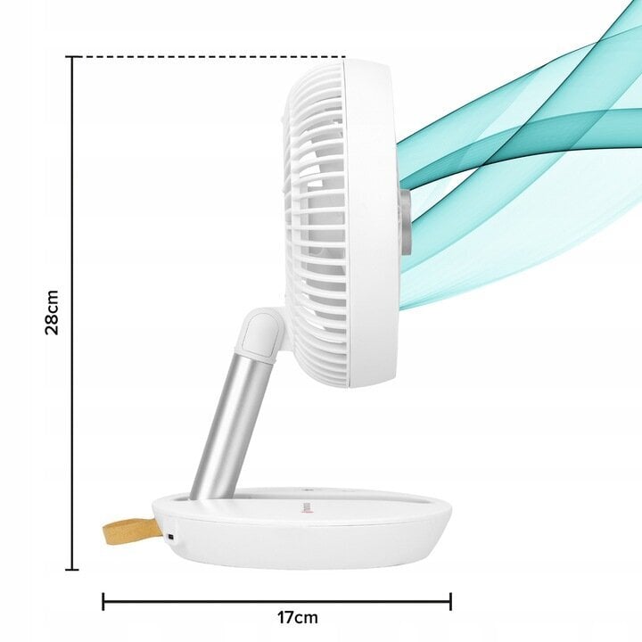 Kokkupandav laua ventilaator Humanas CoolAir F01, 5 W hind ja info | Ventilaatorid | kaup24.ee