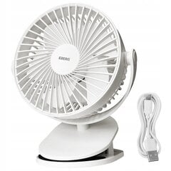 Klambriga ventilaator Eberg TIK Black, 5 W hind ja info | Ventilaatorid | kaup24.ee