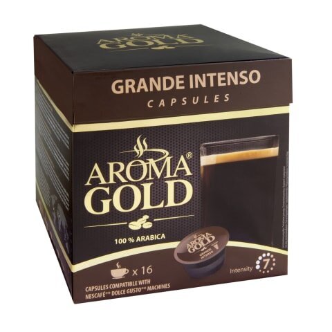 Kohvikapslid Aroma Gold Grande Intenso, 128 g цена и информация | Kohv, kakao | kaup24.ee