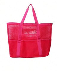 Большая сумка для пляжа, Electronics LV-2366, розовая, 45х20 см цена и информация | Женские сумки | kaup24.ee