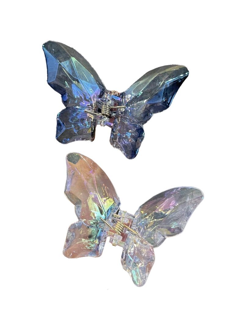 Juukseklambrid "Undine", "Fairy" ja "Butterfly", Electronics LV-120059, sinine ja valge, 2 tk цена и информация | Juuste aksessuaarid | kaup24.ee