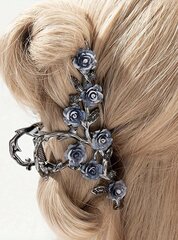 Заколка для волос в форме розы из черного сплава, Electronics LV-120101, черный, 10 шт цена и информация | Аксессуары для волос | kaup24.ee