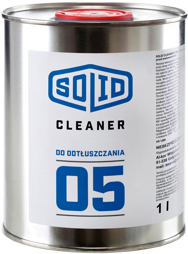 Solid Cleaner 05 rasvaeemaldja, 1L цена и информация | Värvid | kaup24.ee