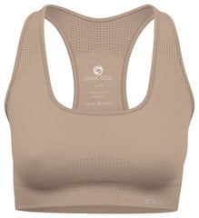 Spordirinnahoidja naistele Stark Soul® seamless microfiber sport bustier 5130, beež hind ja info | Naiste spordiriided | kaup24.ee