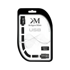 кабель длиной 1,8 м от usb до micro usb штекера kruger&matz цена и информация | Кабели для телефонов | kaup24.ee