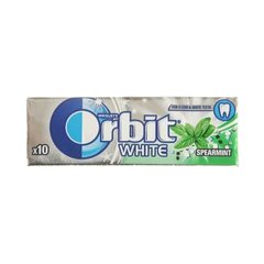 Suhkruvaba piparmündimaitseline närimiskumm Orbit White, 10 tk, 14 g hind ja info | Maiustused | kaup24.ee