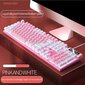 LED Arvutiklaviatuur K500 PINK цена и информация | Klaviatuurid | kaup24.ee