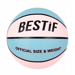 Мяч баскетбольный Bestif, размер 5, розово-синий цена и информация | Баскетбольные мячи | kaup24.ee