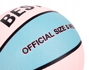 Мяч баскетбольный Bestif, размер 5, розово-синий цена и информация | Баскетбольные мячи | kaup24.ee