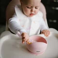 Тарелка с липким дном BabyOno 1481/02, розовая цена и информация | Детская посуда, контейнеры для молока и еды | kaup24.ee