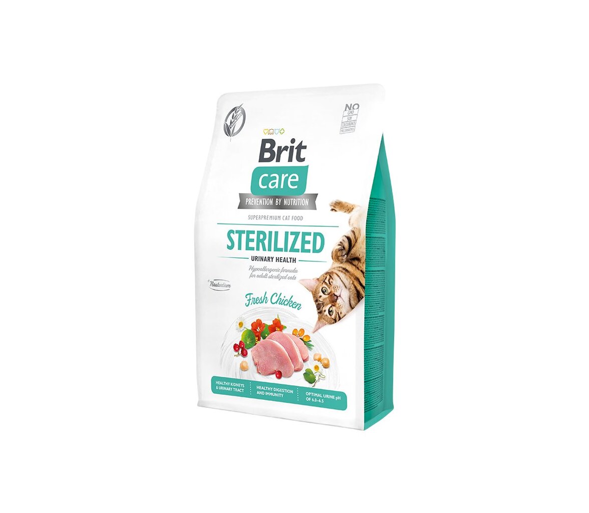 Brit Care Cat GF Sterilized Urinary Health kuivtoit steriliseeritud kassidele, 7 kg hind ja info | Kuivtoit kassidele | kaup24.ee