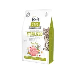 Brit Care Cat GF Sterilized Immunity Support kuivtoit steriliseeritud kassidele, 2 kg hind ja info | Kuivtoit kassidele | kaup24.ee