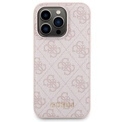 Zestaw Guess GUBPM5P15L4GEMGP iPhone 15 Pro 6.1" hardcase + Powerbank 5000mAh MagSafe różowy|pink 4G Metal Logo цена и информация | Чехлы для телефонов | kaup24.ee