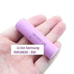 Аккумулятор Li-ion Samsung INR18650-35E 3450mAh - 8A (1 шт.) цена и информация | Батарейки | kaup24.ee