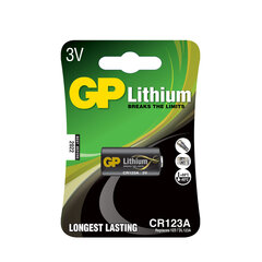 GP Battery CR123A, 10tk hind ja info | Patareid | kaup24.ee
