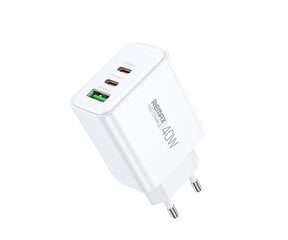 Бытовое зарядное устройство Remax RPP-U123 1USB+2USB-C 40Вт цена и информация | Зарядные устройства для телефонов | kaup24.ee