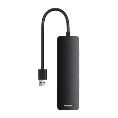 4in1 Hub Baseus  UltraJoy Lite USB-A to USB 3.0 15 cm(black) цена и информация | Адаптеры и USB-hub | kaup24.ee