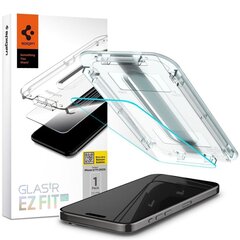 Spigen Glas.TR EZ Fit Iphone 15 Pro hind ja info | Ekraani kaitsekiled | kaup24.ee
