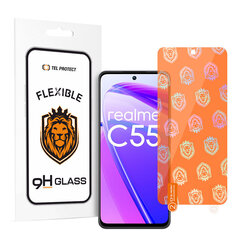 Гибридное закаленное стекло Tel Protect для REALME C55 цена и информация | Защитные пленки для телефонов | kaup24.ee