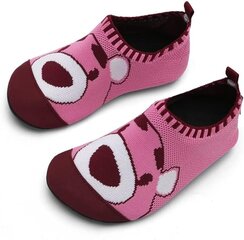 Детские тапочки, противоскользящие, с резиновой подошвой 26/27, розовые цена и информация | Детские тапочки, домашняя обувь | kaup24.ee
