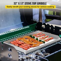 Grillplaat Vevor, 81x43x8 cm hind ja info | Grillid | kaup24.ee