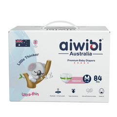 Подгузники Aiwibi Australia Premium M (6-11 кг), 84 цена и информация | Подгузники | kaup24.ee